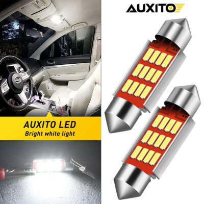 Bright White 6418 6411 Festoon 36MM LED For License Plate Tag Light Bulbs Canbus