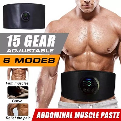 EMS Abdominal Muscle Toning Trainer ABS Stimulator Toner Fitness Binder Gym NEW