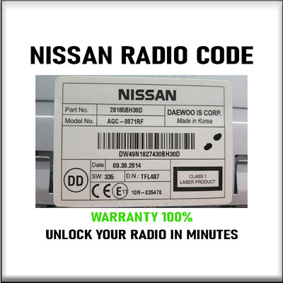 NISSAN RADIO CODES CONNECT DAEWOO CLARION BLAUPUNKT 35 UNLOCK STEREO PIN SERVICE