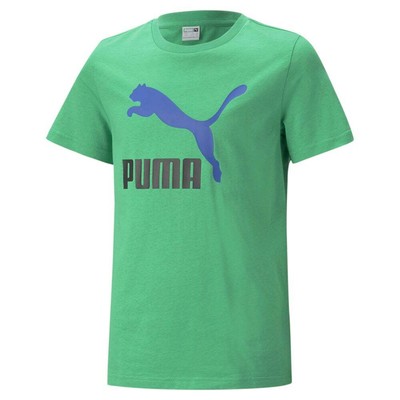 

Футболка Puma Classics Logo с круглым вырезом и короткими рукавами, молодежные зеленые повседневные топы для мальчиков 5, Зеленый, Puma Classics Logo Crew Neck Short Sleeve T-Shirt Youth