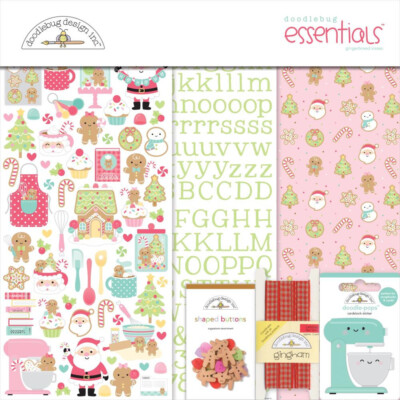 Doodlebug Essentials Page Kit 12''X12'' Gingerbread Kisses