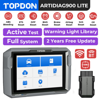 TOPDON AD900 Lite Full System OBD2 Scanner Professional OE-Level Diagnostic Tool