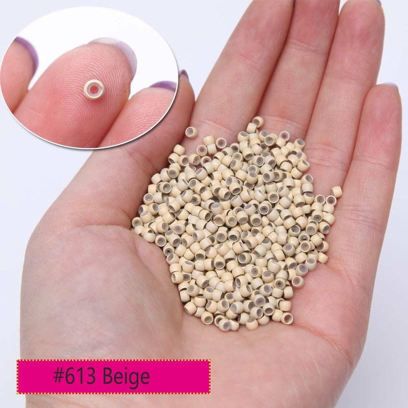 THICK Nano-Beans Ring Hair Extensions Loop Link 100% Human Remy Hair Ombre 150g+