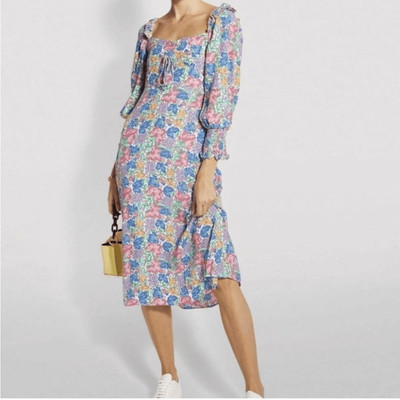FAITHFULL THE BRAND Mathilde Jemima Floral Midi Dress size 2 NWT