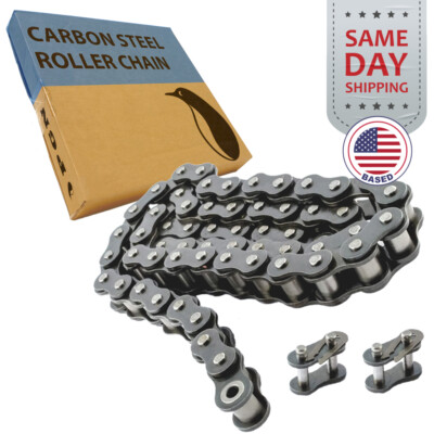 #40 Roller Chain x 10 feet + 2 Connecting Links + Same Day Expedited Shipping