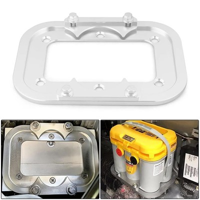 Billet Aluminum Battery Relocation Tray Hold Down Mount For Optima Battery 34/78