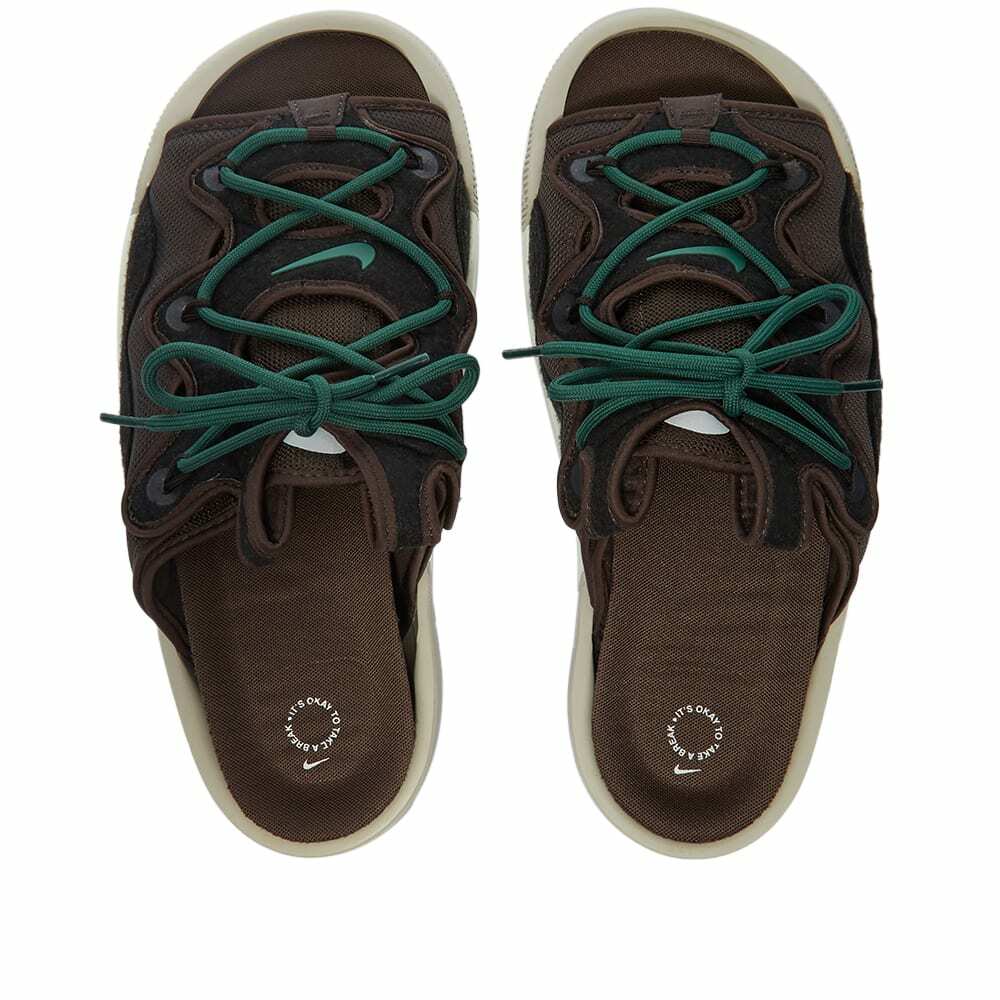 

Мужские сандалии Nike Offline 2.0 Velvet Brown Noble Green DJ6229-200 размер 11, Коричневый, Nike Offline Pack