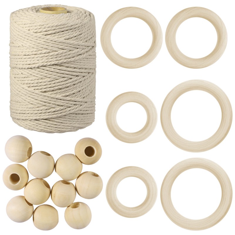 Tinsel Flower Wall Decals Cotton Thread DIY Bohemian Lace Rope