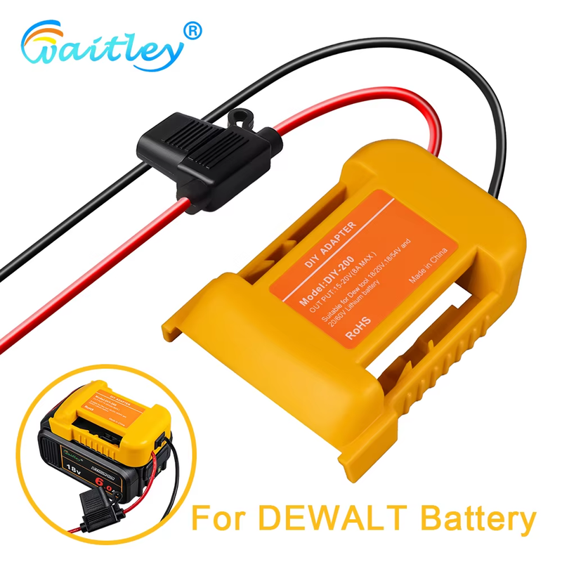 External Battery Adapter Converter for DEWALT 18V/20V/54V Battery DIY Power Tool