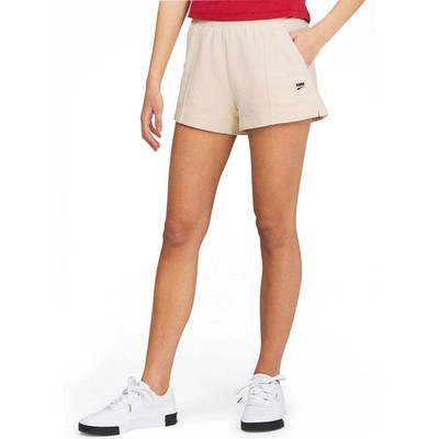 

Женские шорты с высокой талией Puma Downtown Off White Повседневные спортивные штаны 59967, Puma Downtown High Waisted Shorts