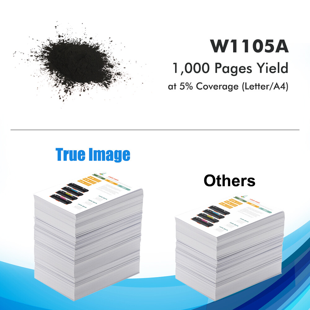 3PK Black Toner Compatible With HP 105A W1105A Laser MFP 137fnw 135a 135w 107w