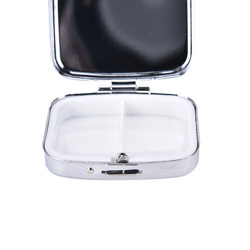 US 2Pcs Small Pill Box Medicine Organizer Portable Container Case Storage Holder