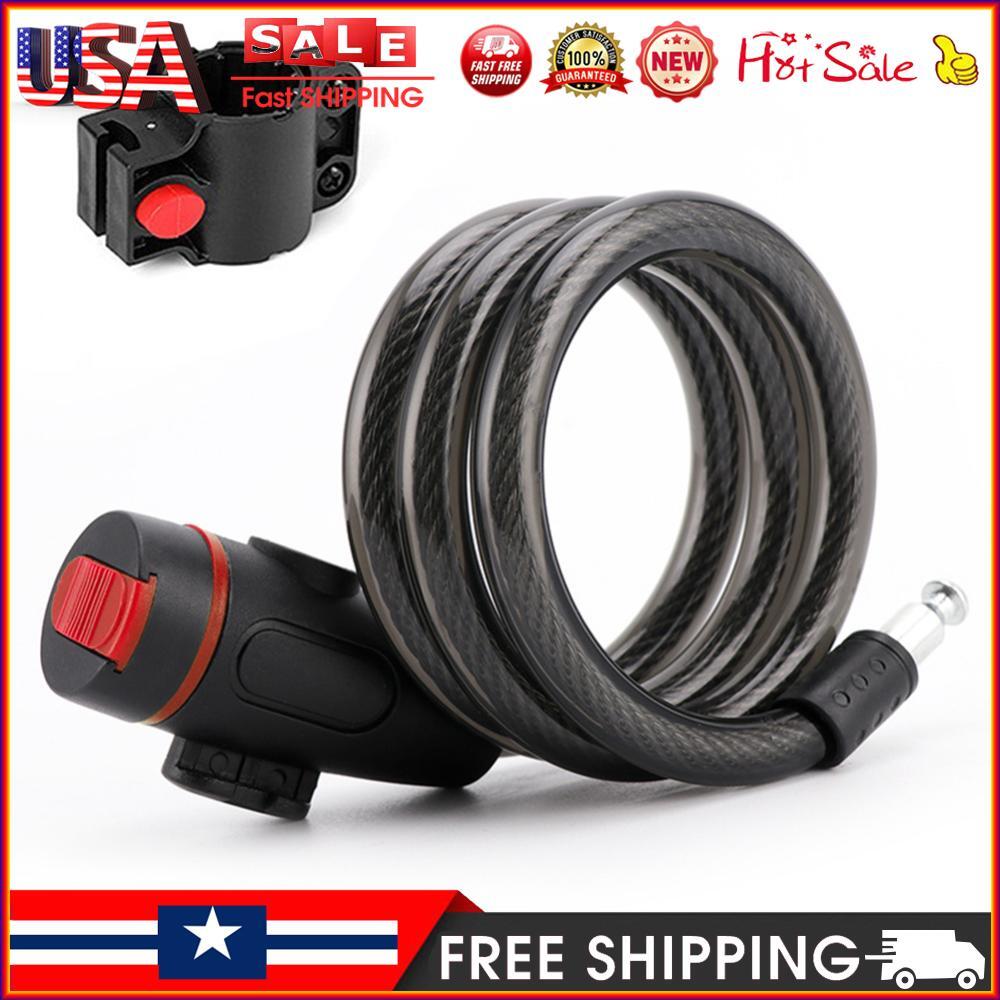 Bicycle Lock with 2 Key Mountain MTB Bike Anti-Theft Steel Wire Cable Locks