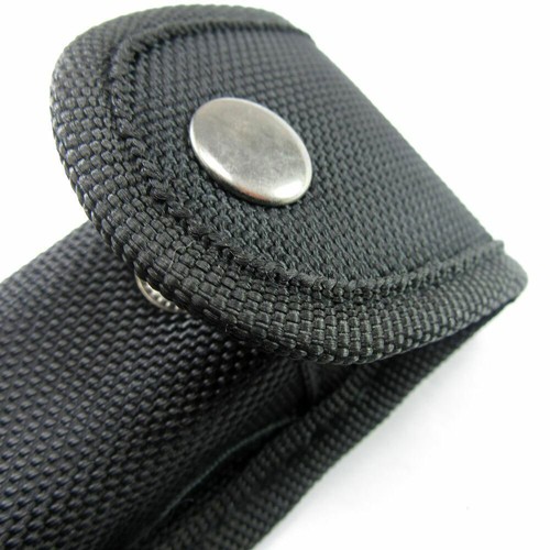 NEW 4pcs Hard Boxed Reinforced Nylon Belt Sheath for 5" Folding Knife Black USA
