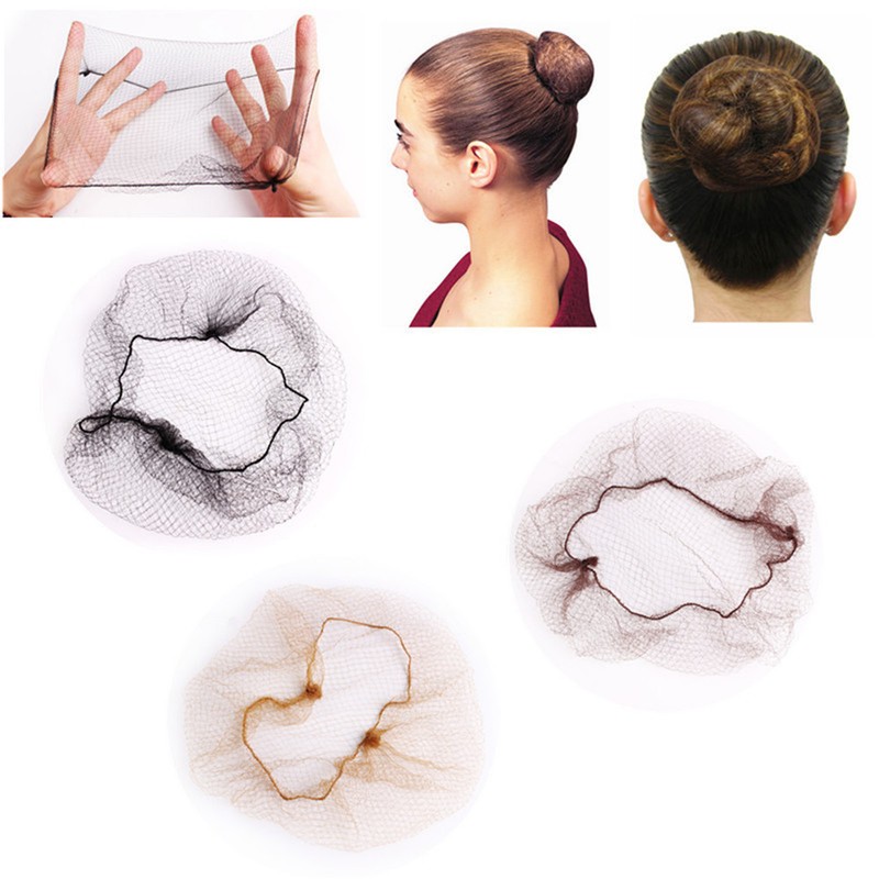 10 30pcs Invisible Hair Nets Elastic Edge Fine Mesh Bun Hair Style