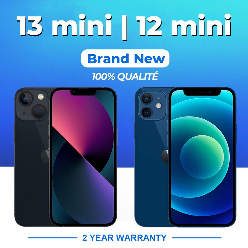 New Sealed Apple iPhone 13 Mini/12 Mini 256GB/128GB Factory Unlocked