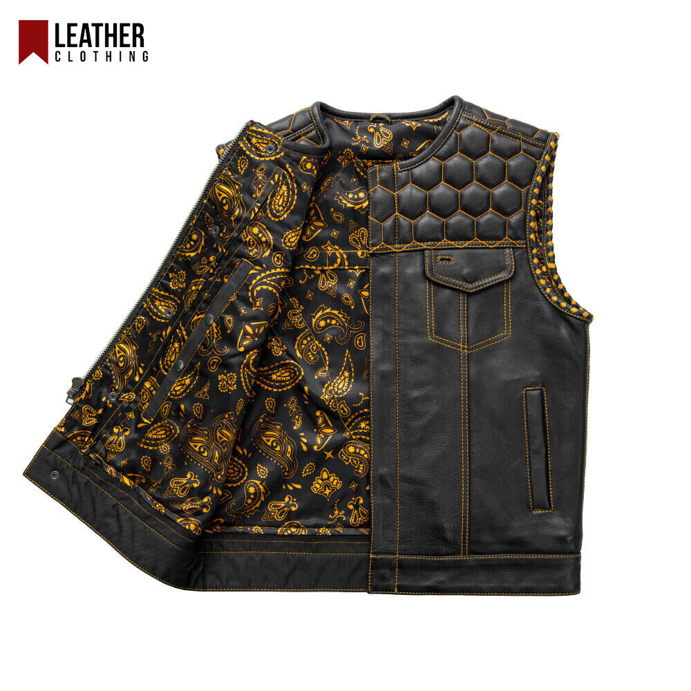 ジャケット・アウター argue MY CUSTOM MODS COAT(VEST SET) Punk Rock Cut-off Battle Vest, Vintage Black Leather Jacket