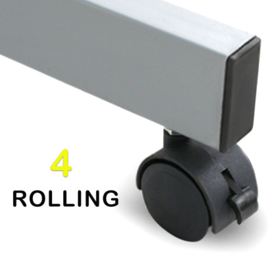 Adjustable Rolling Drawing Drafting Table Tempered Glass Art Craft Work Station