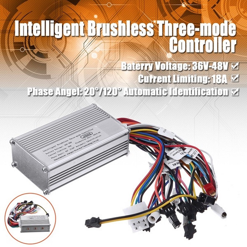 36V/48V 350W Brushless DC Motor Controller For Electric Bicycle Ebike