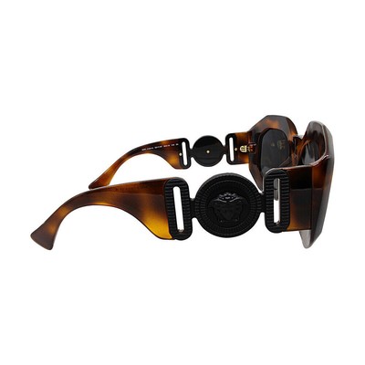 Pre-owned Versace Ve4424u-521787-56 Havana Sunglasses