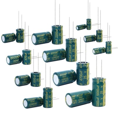 High Frequency LOW ESR Aluminium Electrolytic Capacitors 6.3V-450V 1uF-22000uF