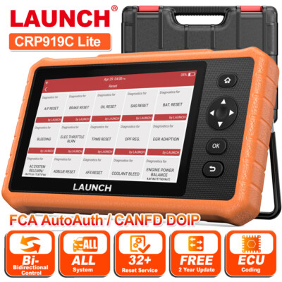 Launch Car OBD2 Bidirectional Diagnostic Scan Tool Automotive All System Scanner