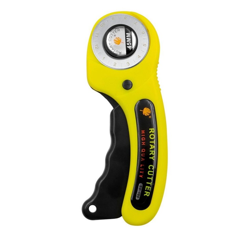 45mm Rotary Cutter with 5pcs Replacement Blades&Sewing Clips & Fabric Marker Pen