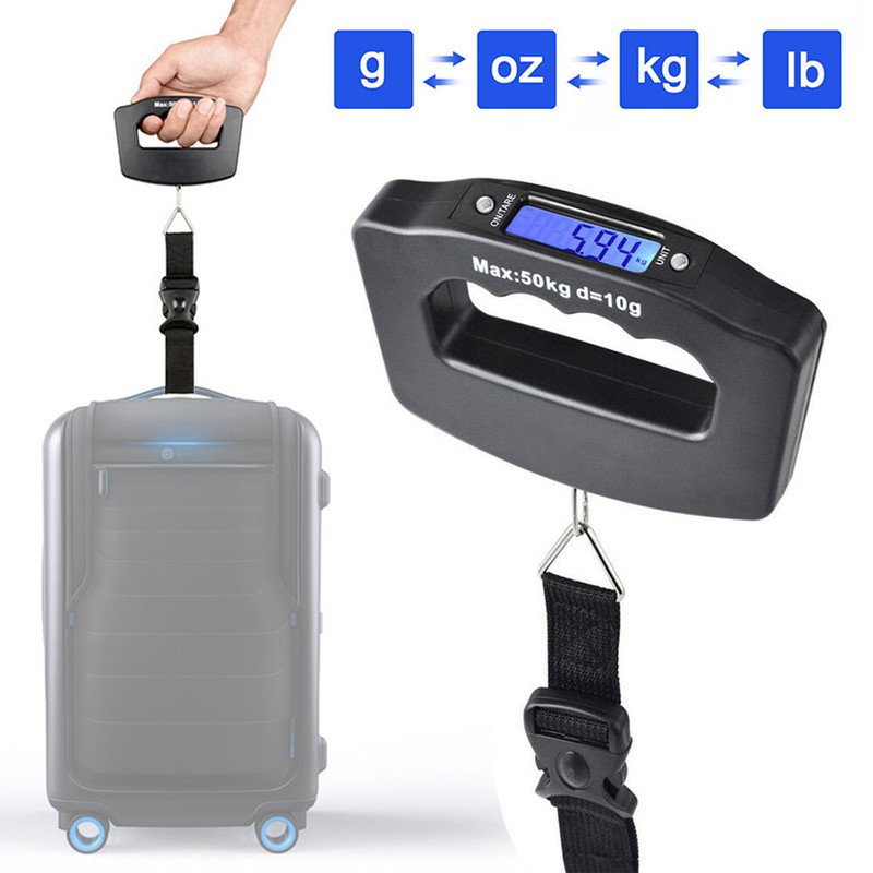 Digitale Waage 50kg Lcd Haken FÃ¼R Fische (Angeln) Reisewaage Handwaage