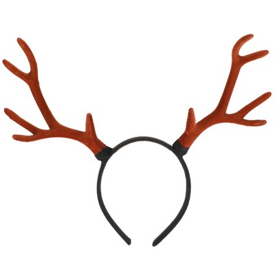 Brown Deer Antler Headband Christmas Headdress Xmas Hair Bands Headpiece