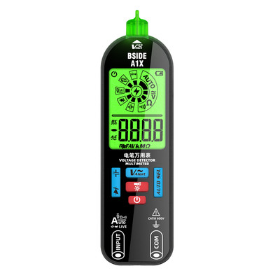 A1X Mini Multimeter Digital TesterVoltage Detector DC/AC Voltage Resistance USA