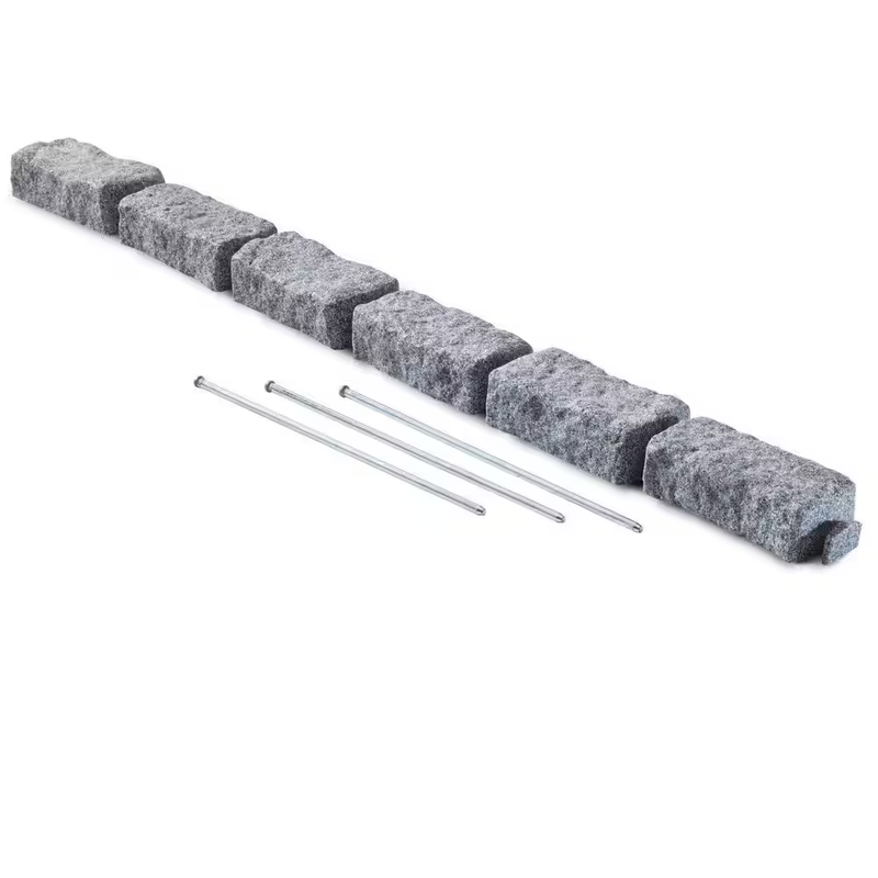 Beuta Landscape Edging Blocks Garden Border Stone Look Roto Molded Lawn Yard DIY