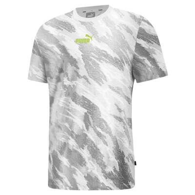 

Мужские белые повседневные топы Puma Graphic Aop Crew Neck с коротким рукавом 846828-02, Белый, Puma Graphic Aop Crew Neck Short Sleeve T-Shirt
