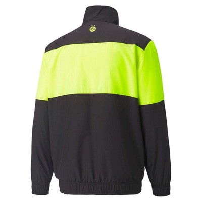 

Puma Bvb Prematch Full Zip Jacket Мужские черные пальто Куртки Верхняя одежда 764295-05, Черный, Puma Bvb Prematch Full Zip Jacket