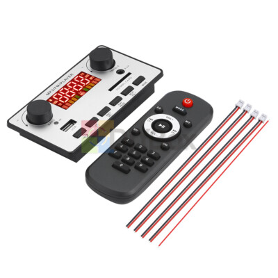80W+2*40W Amplifier Bluetooth Decoder Board 12V Car FM Radio Module TF AUX US