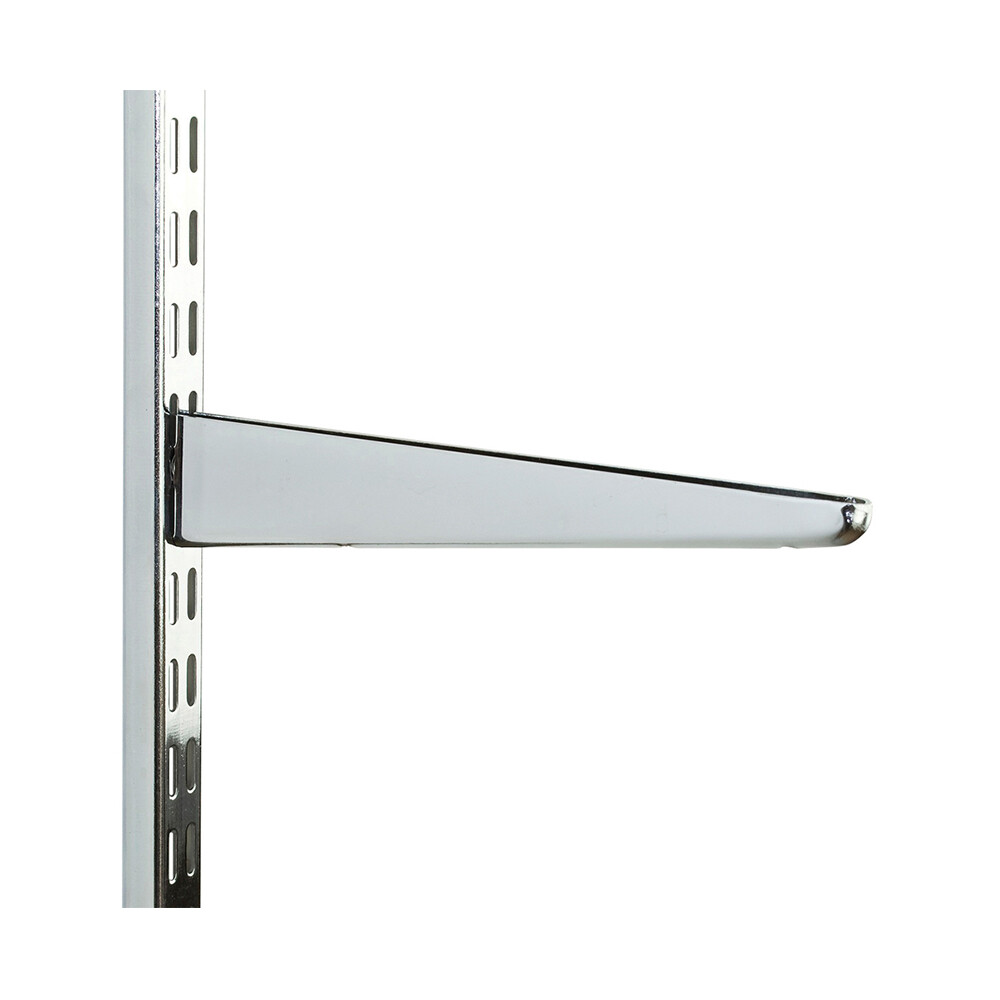 Polished Chrome Twin Slot Shelving Uprights & Brackets For Shelving