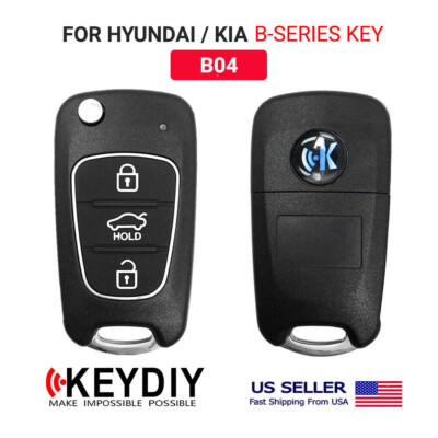 KEYDIY Car Flip Key Remote Key For Kia Hyundai B-series 3 buttons B04 for KD-X2