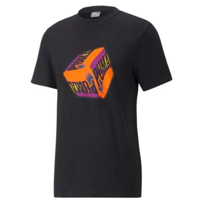 

Puma Swxp Graphic Crew Neck Футболка с коротким рукавом Мужские размеры  Повседневные топы 535658, Черный, Puma Swxp Graphic Crew Neck Short Sleeve TShirt