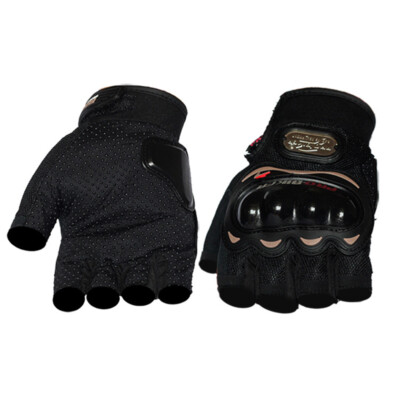 Mens Motorcycle Fingerless Gloves Half-finger Gloves for Off Road Racing Cycling