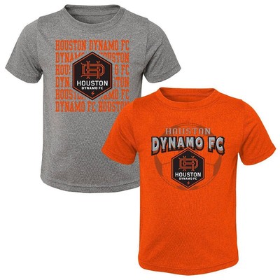 Официальная лицензия команды MLS Houston Dynamo Toddler 2pk Poly на футболку для малышей, 3 года