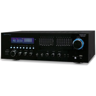 Technical Pro RX55URIBT Reciever w/ USB/SD Card Input, Bluetooth, 1500W Peak Pwr