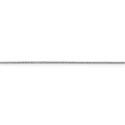 Pre-owned Superdealsforeverything 18k White Gold 18 Inch .7mm Box With Lobster Clasp Chain; 18 Inch; Lobster Clasp