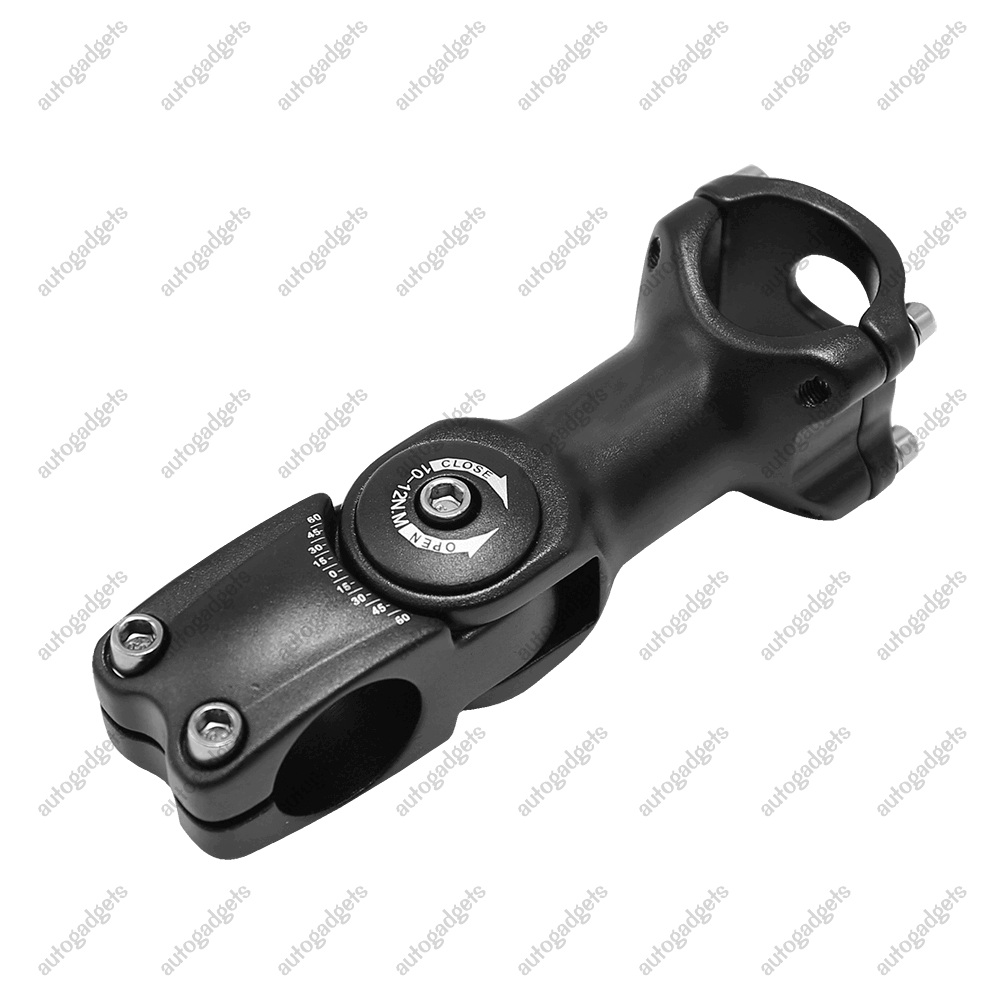 Bike Stem 0-60 Degree Adjustable 31.8 Stem 110mm Handlebar Riser Extender