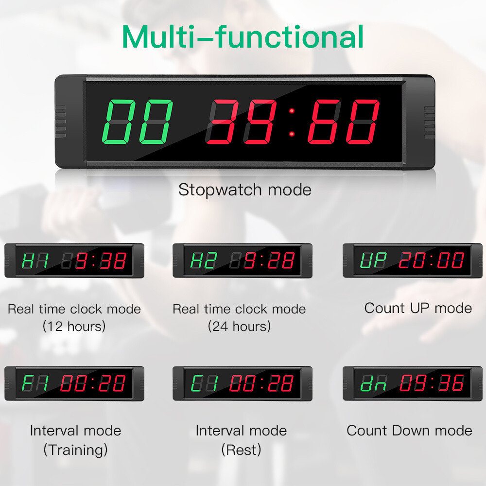 running watch with interval timer