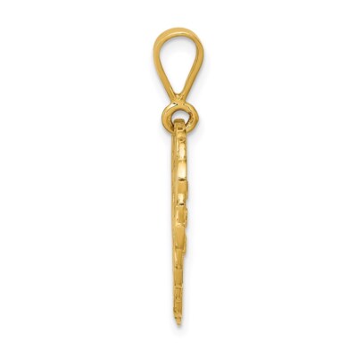 Pre-owned Samajewelers Real 14kt Yellow Gold Reversible For My Wonderful Sister Charm