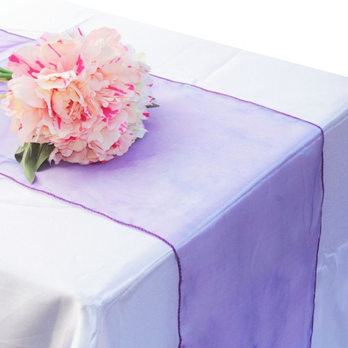 Gauze Soft Fabric Crystal Tulle Party Decoration Table Runner
