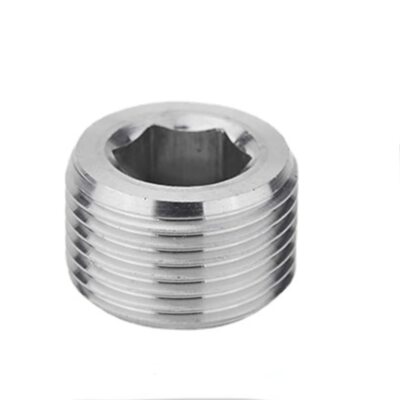 1/8'' 1/4'' 3/8'' 1/2'' -1.5'' BSP NPT Male Countersunk Hex Square End Plug Stainless