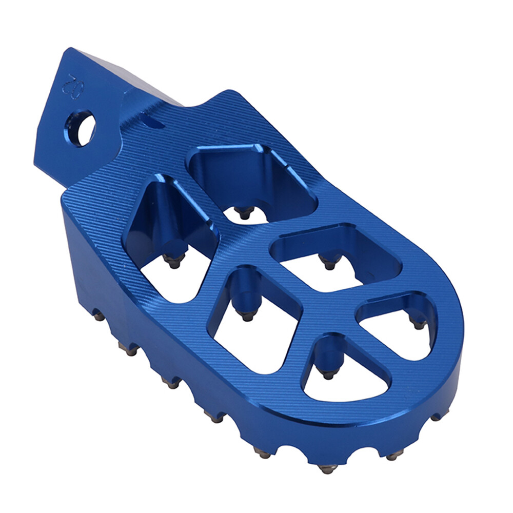 Foot Pegs Motorcycle Footpeg Pedals CNC For PW50 1981-2024 PW80 1983-2006 Blue