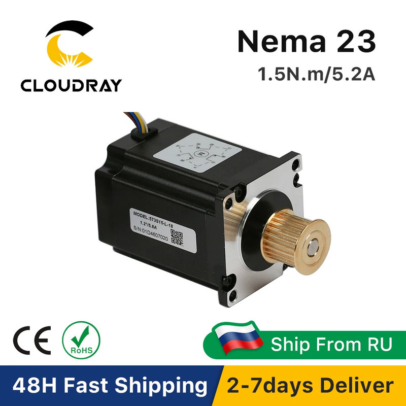 Leadshine Nema 23 Stepper Motor 3 Phase 57mm 150Ncm 5.2A Stepper Motor（573S15-L-