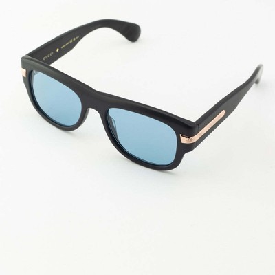 Pre-owned Gucci Gg1517s-002 Black Sunglasses In Blue