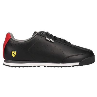 

Puma Ferrari Roma Via Perforated Lace Up Mens Black Sneakers Повседневная обувь 30703, Черный, Puma Ferrari Roma Via Perforated Lace Up